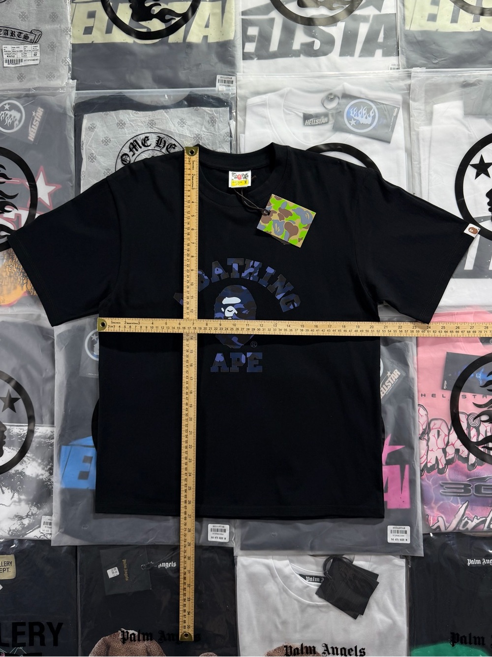 BAPE A Bathing Ape Check By Bathing Tee ‘White’ - Picture 2 of 9